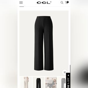 OGL Move High Wasted Straight Leg Pull On Pant - Black